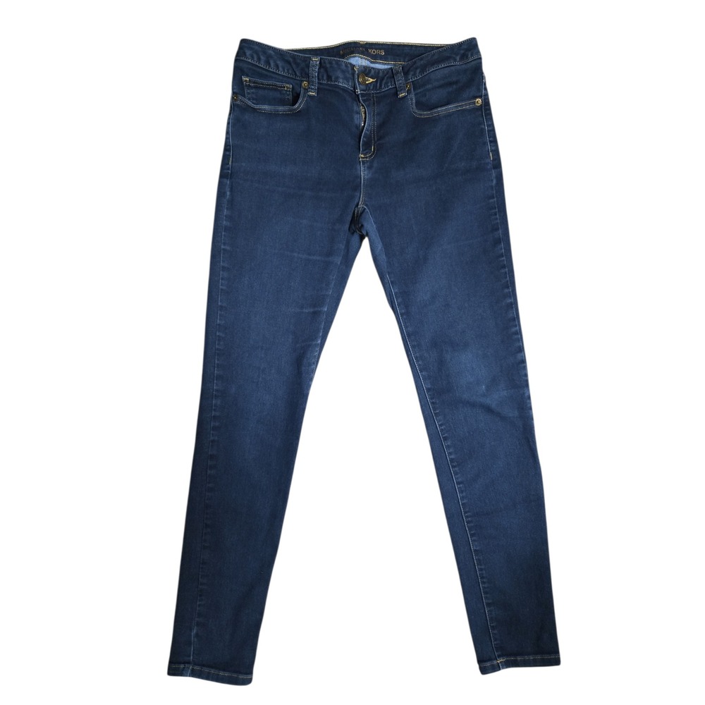 Michael Kors Izzy Skinny Jeans Stretch Dark Wash Sz 6 30x28